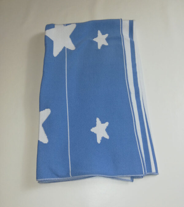 Manta estrellas azulón